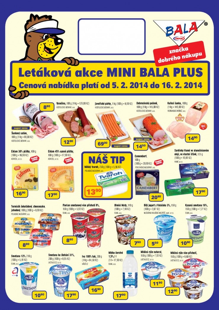 leták Bala Balamini plus od 5.2.2014 strana 1 leták Bala Balamini plus od 5.2.2014 strana 1
