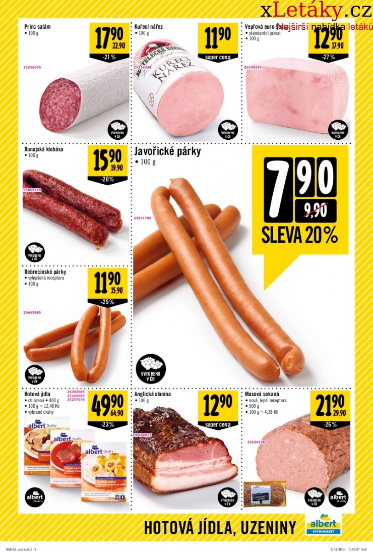 leták Albert Hypermarket akční leták strana 1 leták Albert Hypermarket akční leták strana 1