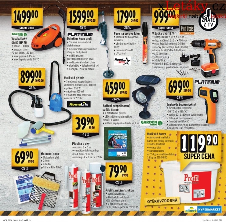 leták Albert Hypermarket - kutilství akční leták strana 1 leták Albert Hypermarket - kutilství akční leták strana 1