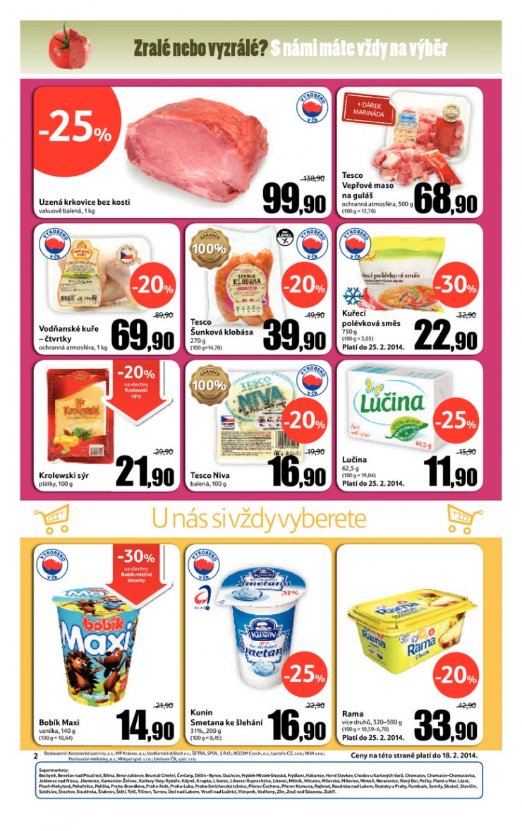leták Tesco supermarkety od 12.2.2014 strana 1 leták Tesco supermarkety od 12.2.2014 strana 1