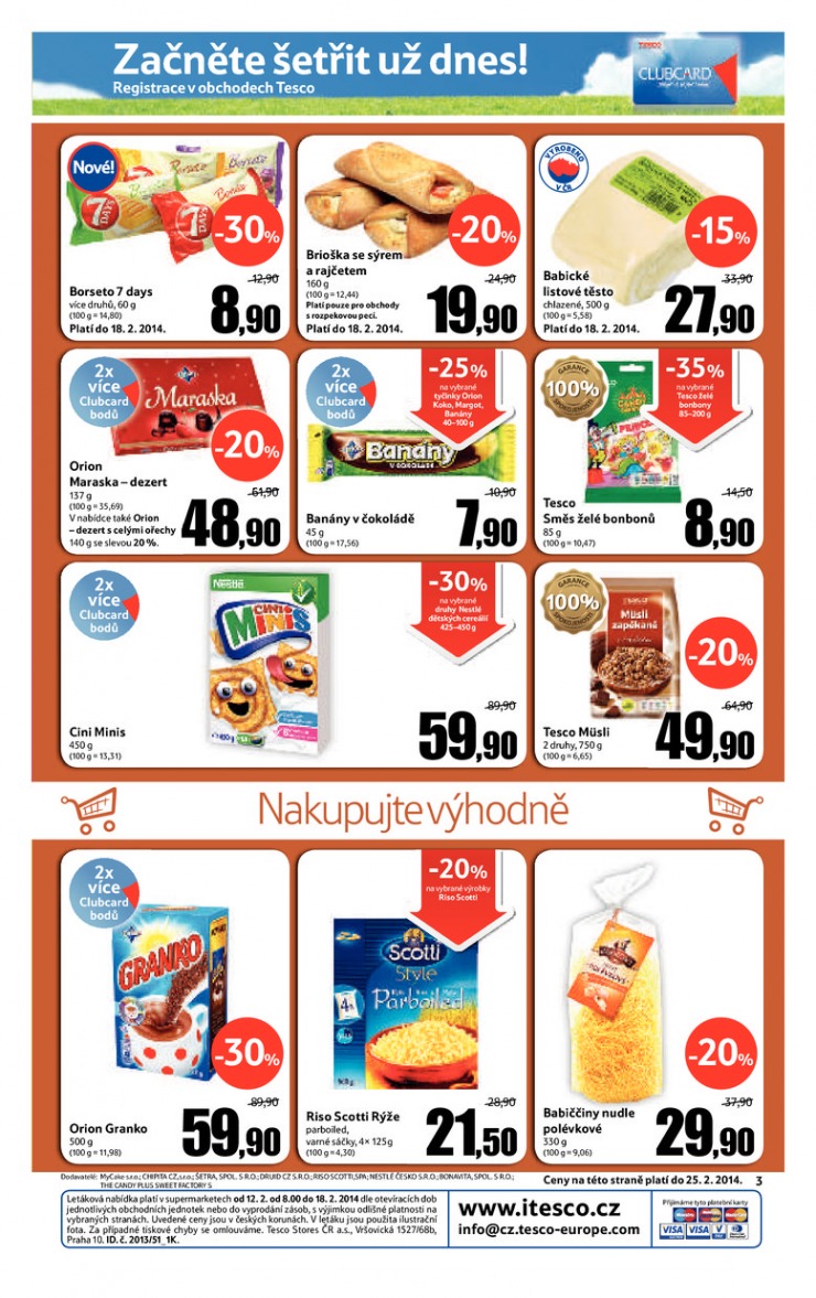 leták Tesco supermarkety od 12.2.2014 strana 1 leták Tesco supermarkety od 12.2.2014 strana 1