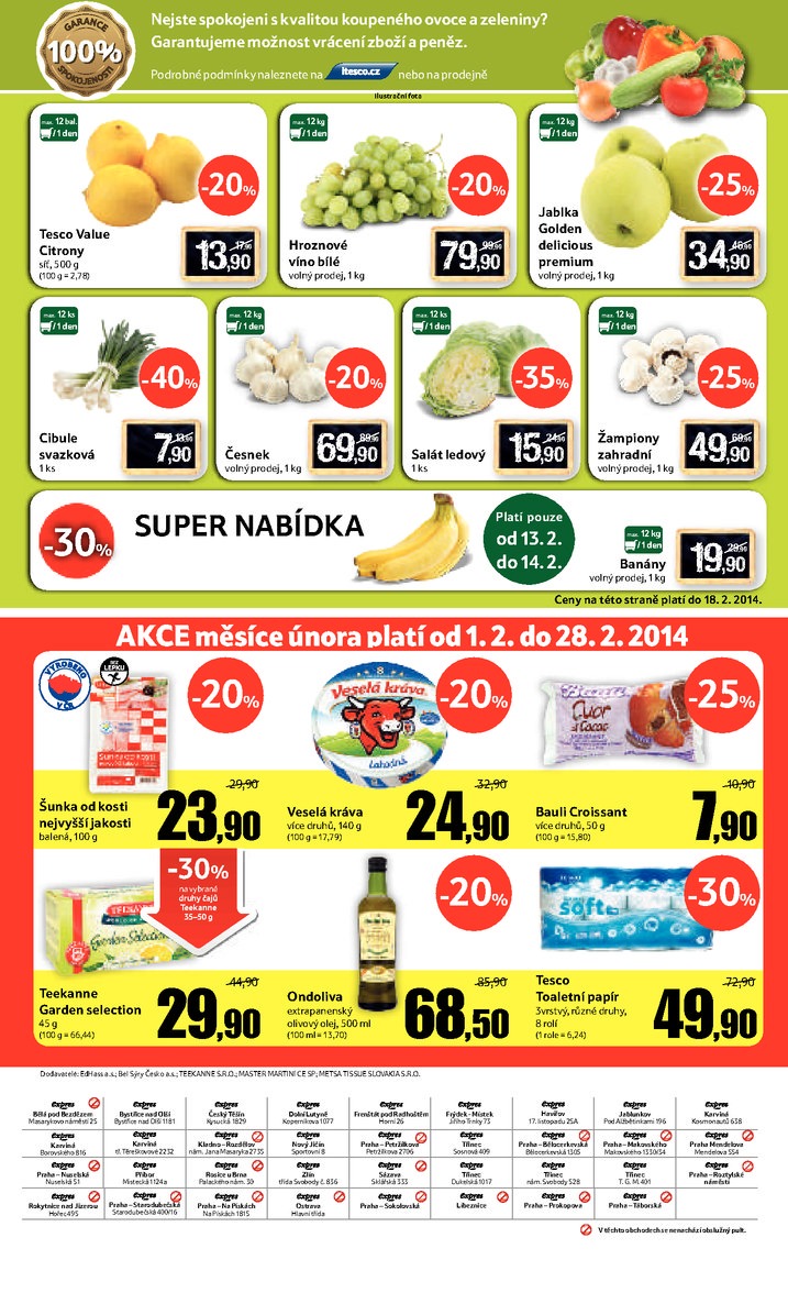 leták Tesco Expres obchody od 12.2.2014 strana 1 leták Tesco Expres obchody od 12.2.2014 strana 1