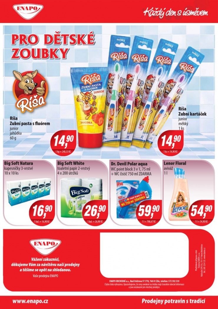 leták Enapo Akční leták od 12.2.2014 strana 1 leták Enapo Akční leták od 12.2.2014 strana 1