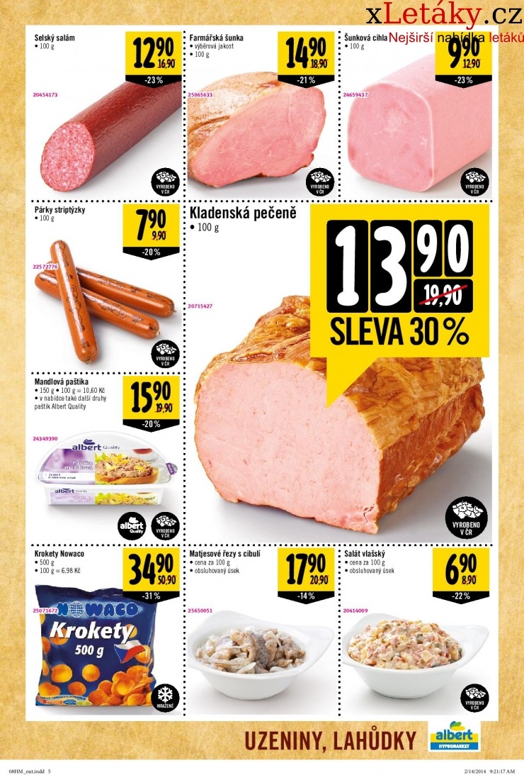 leták Albert hypermarket leták strana 1 leták Albert hypermarket leták strana 1