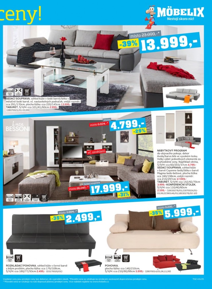 let�k Mobelix Aktu�ln� prospekt od 17.2.2014 strana 1