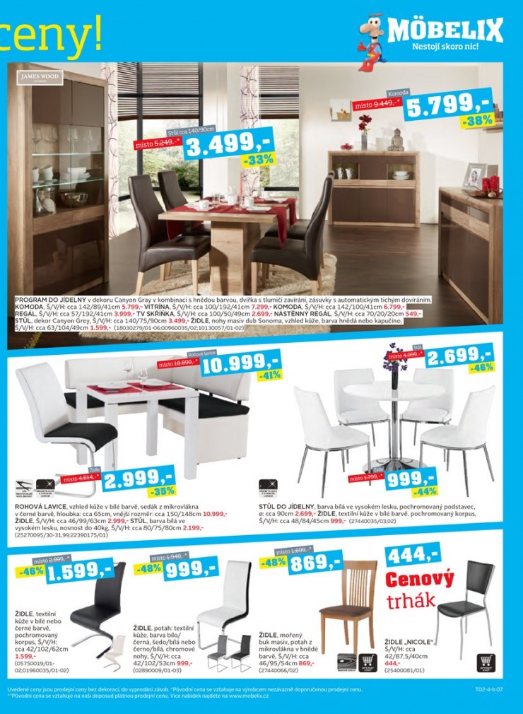 let�k Mobelix Aktu�ln� prospekt od 17.2.2014 strana 1