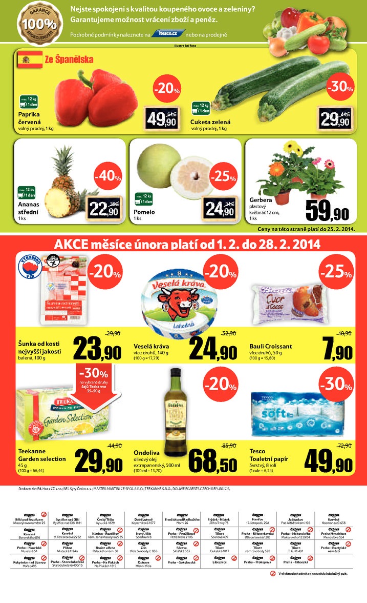 leták Tesco Expres obchody od 19.2.2014 strana 1 leták Tesco Expres obchody od 19.2.2014 strana 1