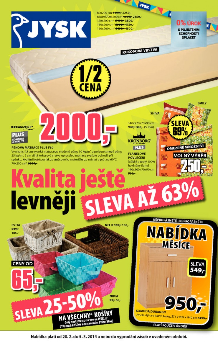 letk Jysk Nabdka tdne od 20.2.2014 strana 1