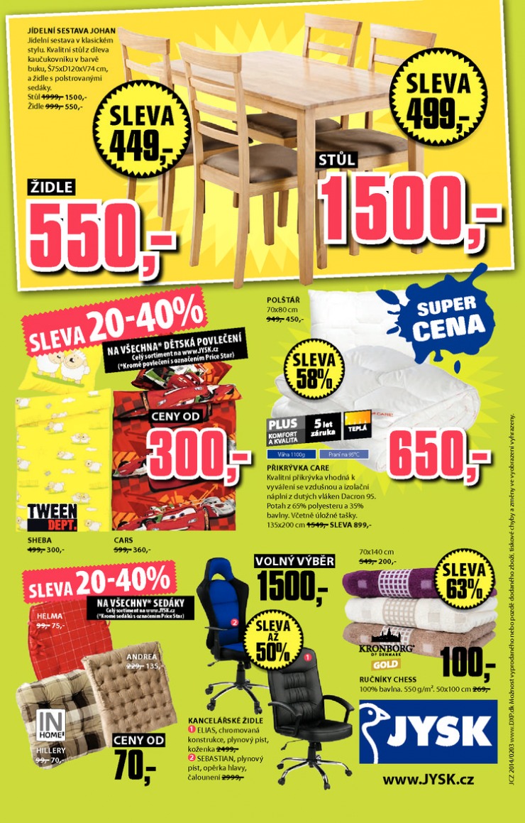 leták Jysk Nabídka týdne od 20.2.2014 strana 1 leták Jysk Nabídka týdne od 20.2.2014 strana 1