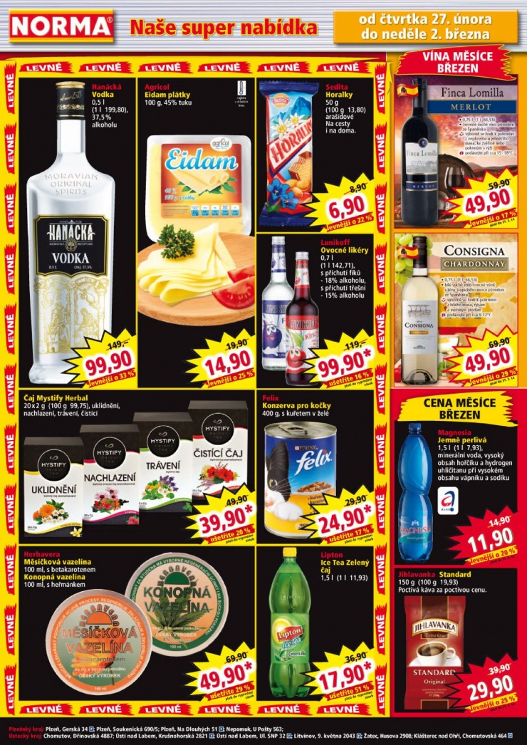 leták Norma Aktuální leták od 24.2.2014 strana 1 leták Norma Aktuální leták od 24.2.2014 strana 1