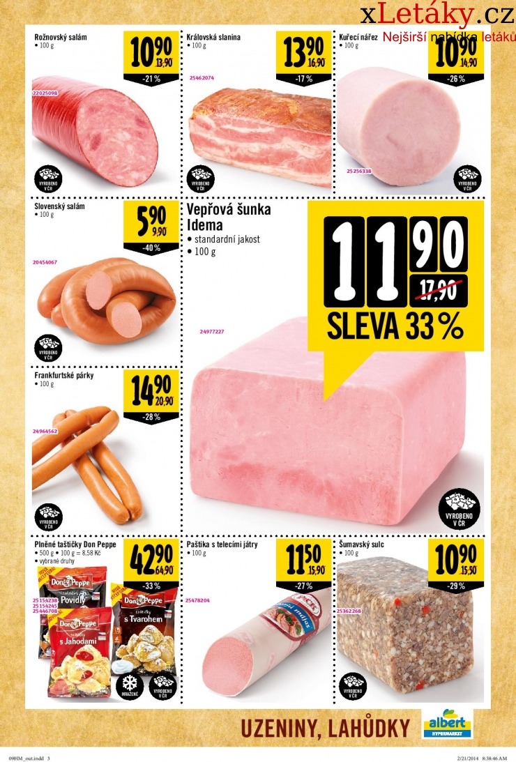 leták Albert hypermarket leták strana 1 leták Albert hypermarket leták strana 1