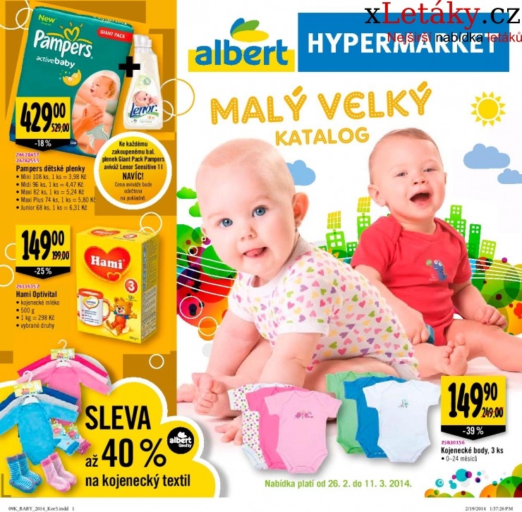 leták Albert hypermarket BABY leták strana 1 leták Albert hypermarket BABY leták strana 1