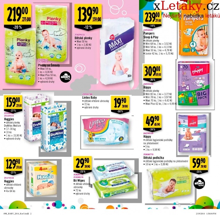 leták Albert hypermarket BABY leták strana 1 leták Albert hypermarket BABY leták strana 1