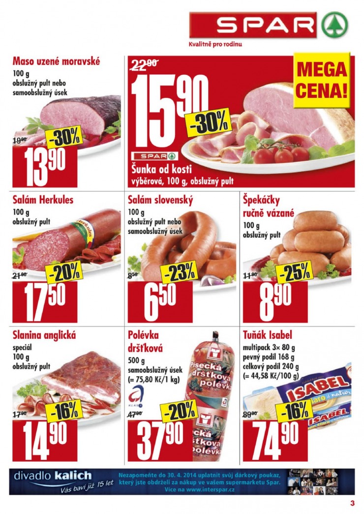 leták Interspar nabídka Spar od 26.2.2014 strana 1 leták Interspar nabídka Spar od 26.2.2014 strana 1