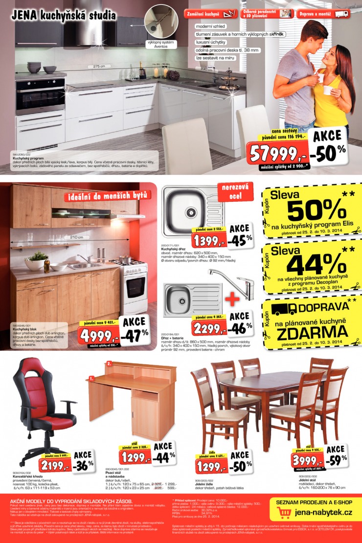 leták Jena nábytek Aktuální leták od 25.2.2014 strana 1 leták Jena nábytek Aktuální leták od 25.2.2014 strana 1