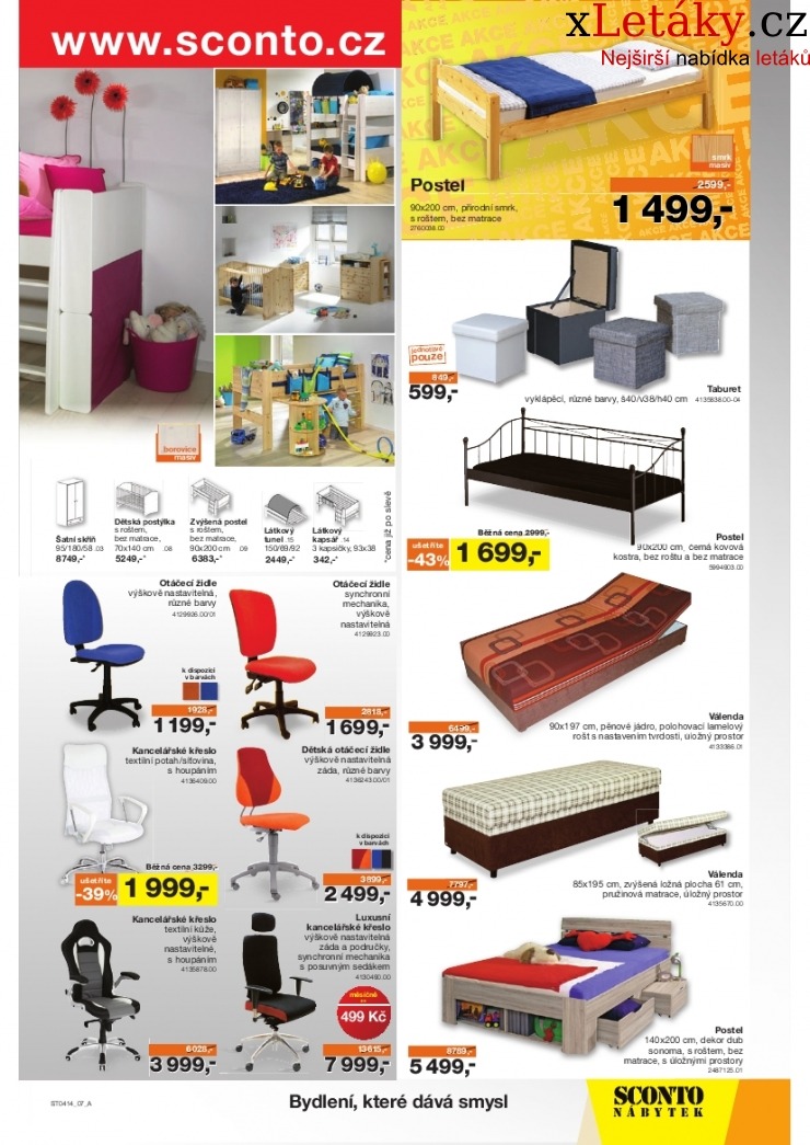 leták Sconto nábytek leták strana 1 leták Sconto nábytek leták strana 1