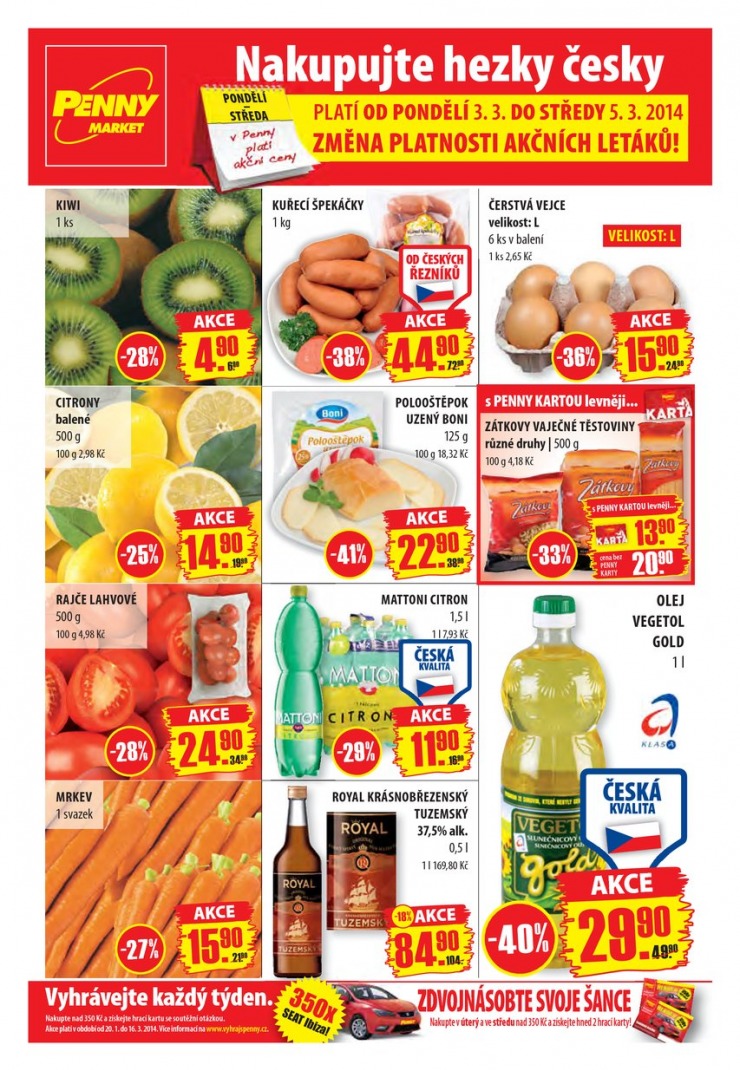 leták Penny Aktuální nabídka od 3.3.2014 strana 1 leták Penny Aktuální nabídka od 3.3.2014 strana 1