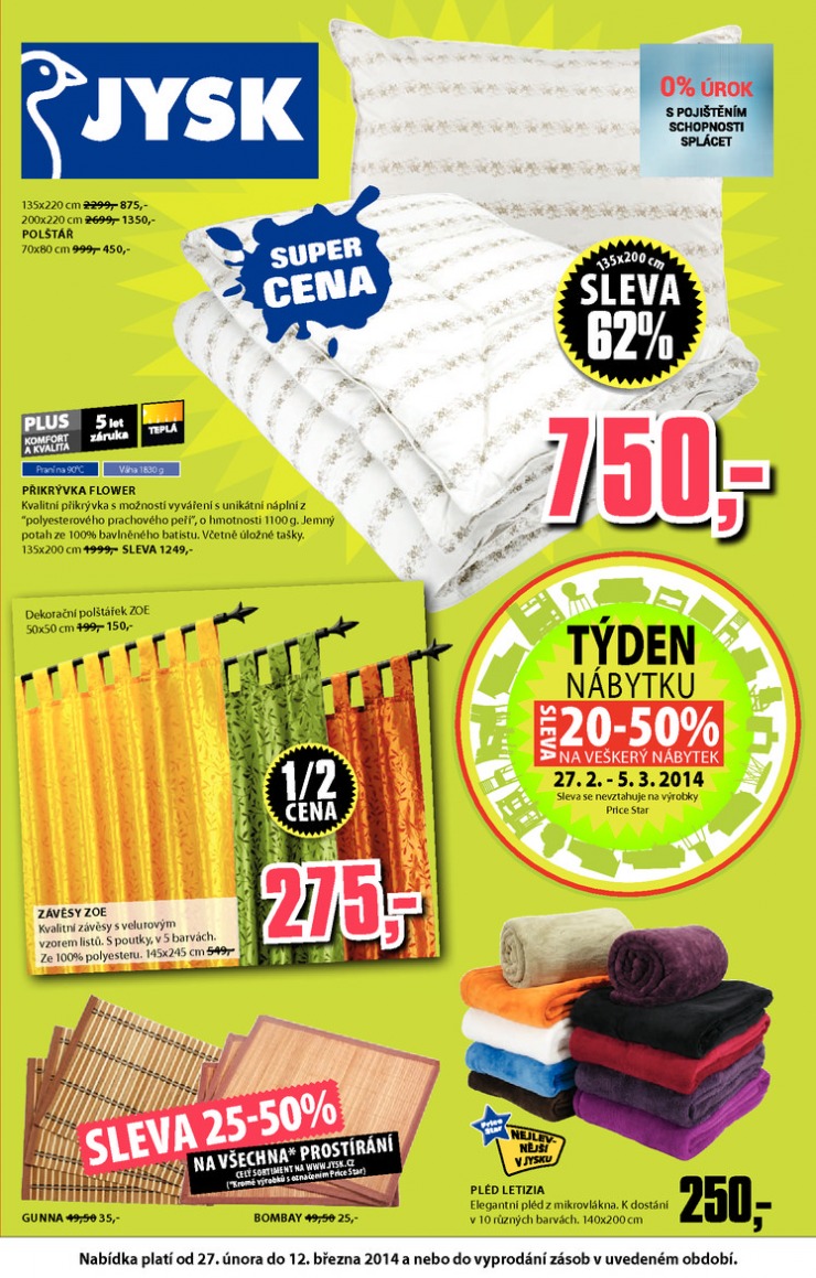 letk Jysk Nabdka tdne od 27.2.2014 strana 1