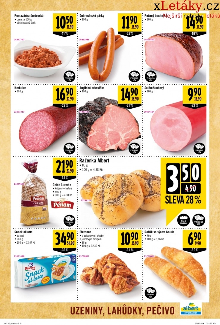 leták Albert Hypermarket akční leták strana 1 leták Albert Hypermarket akční leták strana 1