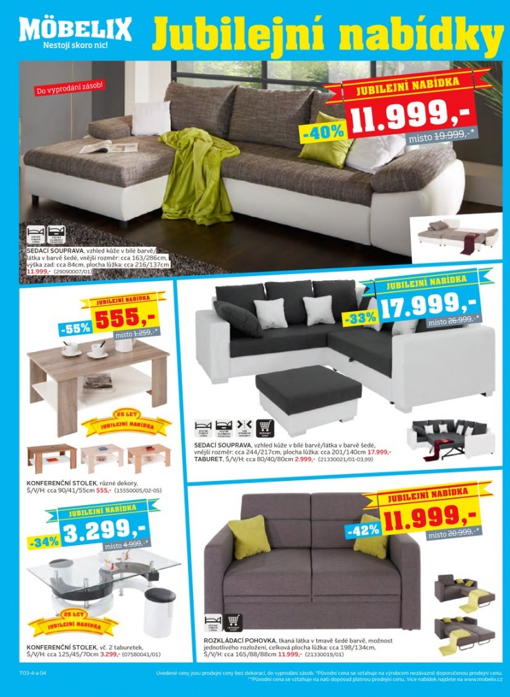 let�k Mobelix Aktu�ln� prospekt od 3.3.2014 strana 1