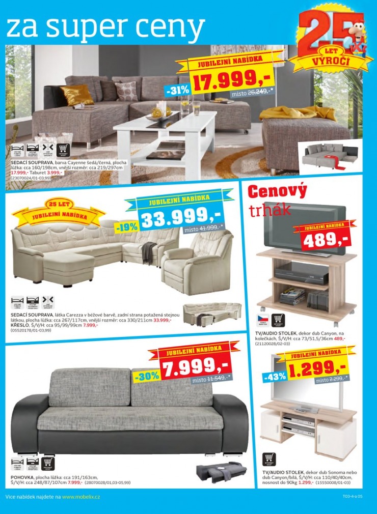 let�k Mobelix Aktu�ln� prospekt od 3.3.2014 strana 1