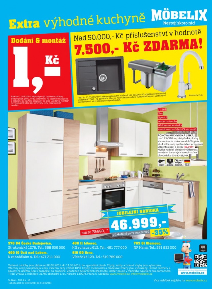 leták Mobelix Aktuální prospekt od 3.3.2014 strana 1 leták Mobelix Aktuální prospekt od 3.3.2014 strana 1