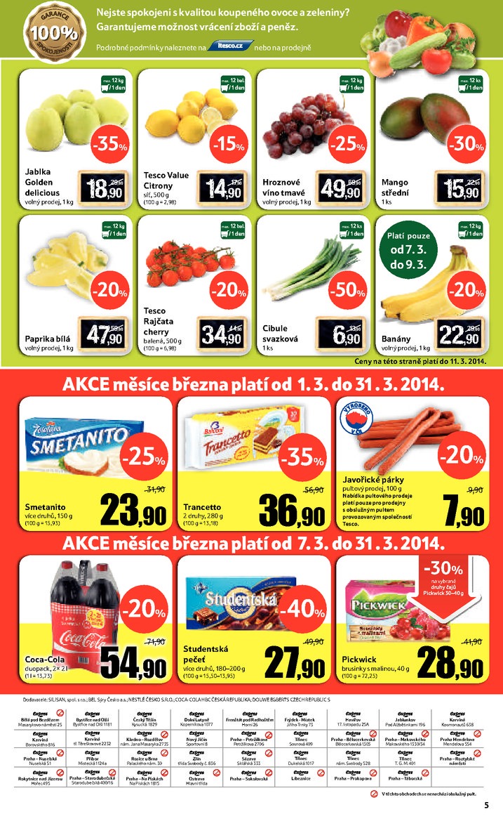 leták Tesco Expres obchody od 5.3.2014 strana 1 leták Tesco Expres obchody od 5.3.2014 strana 1