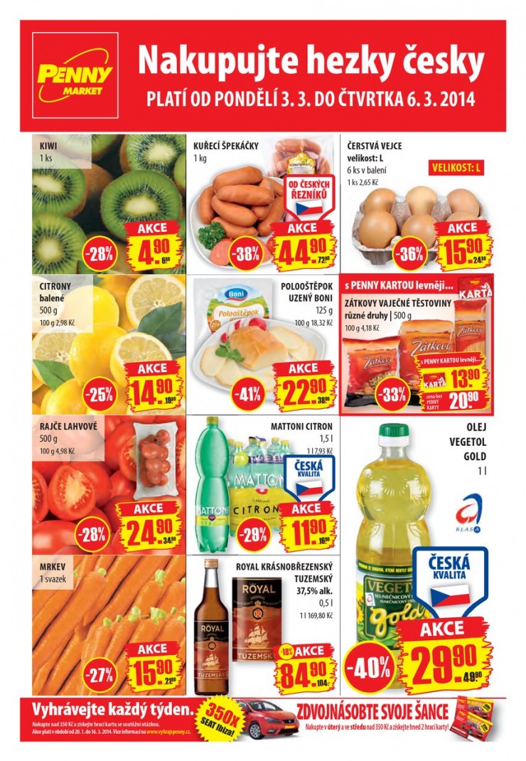 leták Penny Čechy od 3.3.2014 strana 1 leták Penny Čechy od 3.3.2014 strana 1