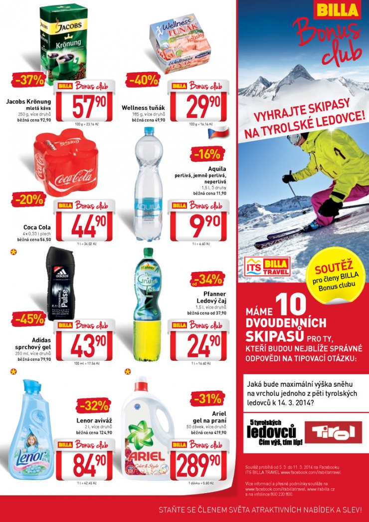 leták Billa velký od 5.3.2014 strana 1 leták Billa velký od 5.3.2014 strana 1
