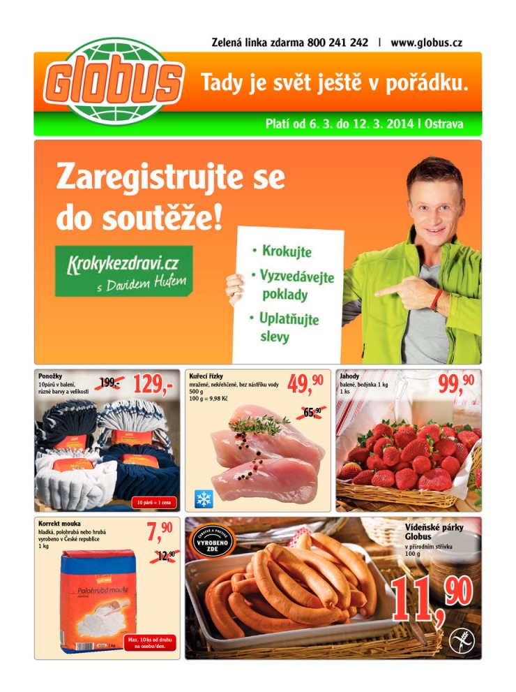 leták Globus Naše noviny od 6.3.2014 strana 1