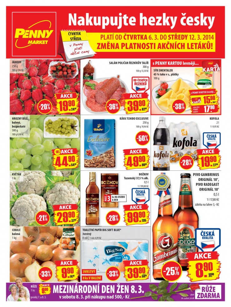 leták Penny Aktuální nabídka od 6.3.2014 strana 1 leták Penny Aktuální nabídka od 6.3.2014 strana 1
