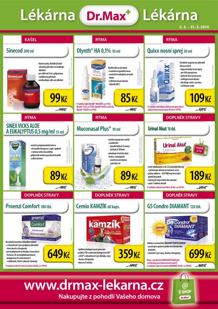 let�k Dr. Max l�k�rna Aktu�ln� let�k od 5.3.2014 strana 1