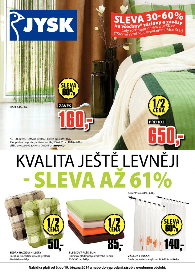 letk Jysk Nabdka tdne od 6.3.2014 strana 1