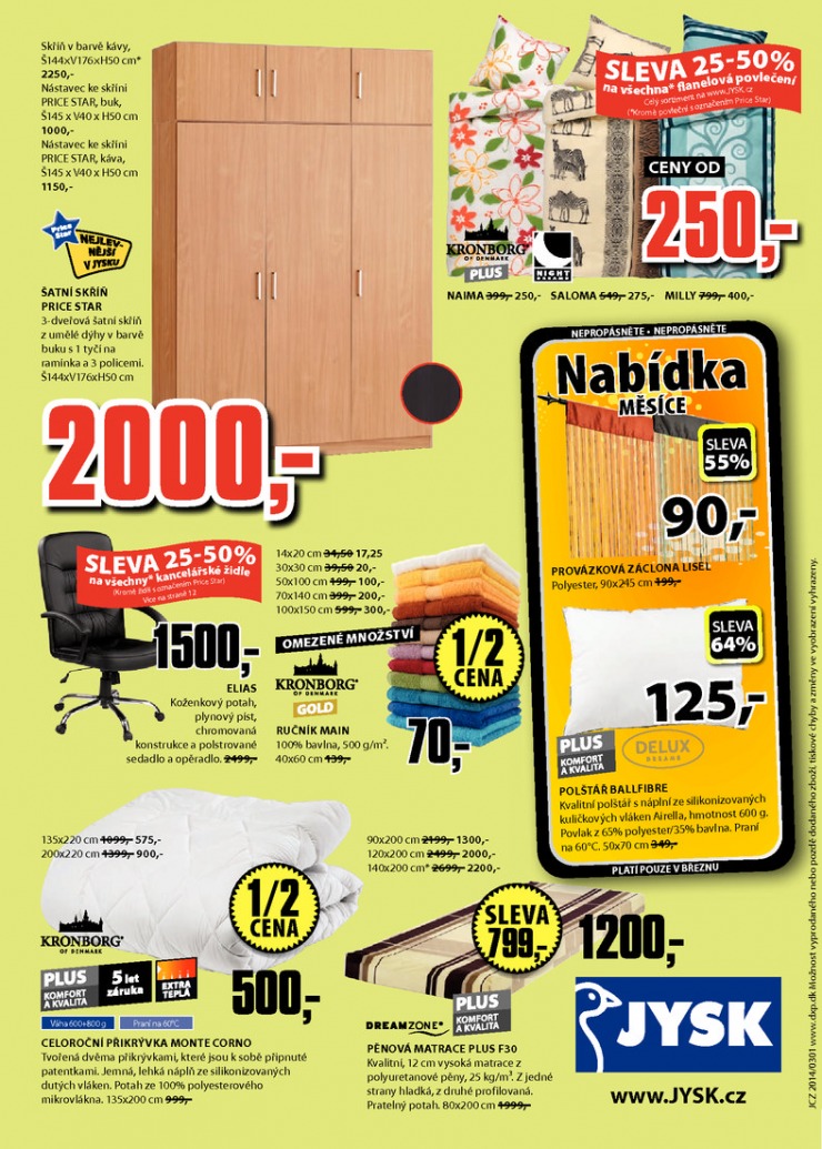 leták Jysk Nabídka týdne od 6.3.2014 strana 1 leták Jysk Nabídka týdne od 6.3.2014 strana 1