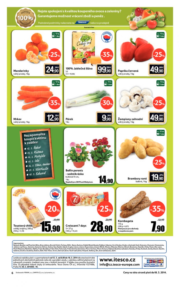 leták Tesco supermarkety od 12.3.2014 strana 1 leták Tesco supermarkety od 12.3.2014 strana 1