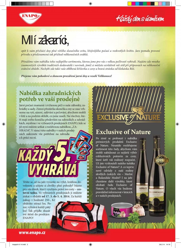 leták Enapo Akční leták od 12.3.2014 strana 1 leták Enapo Akční leták od 12.3.2014 strana 1