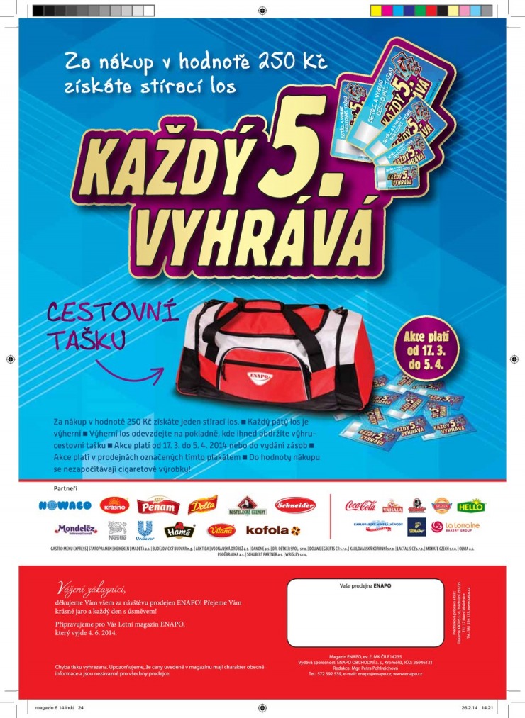 leták Enapo Akční leták od 12.3.2014 strana 1 leták Enapo Akční leták od 12.3.2014 strana 1