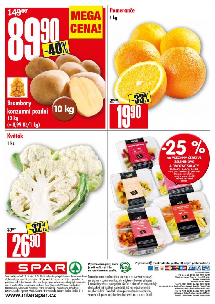 leták Interspar nabídka Spar od 12.3.2014 strana 1 leták Interspar nabídka Spar od 12.3.2014 strana 1