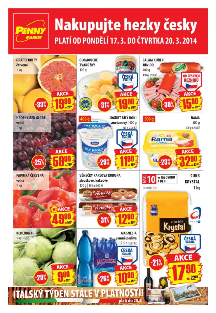 leták Penny Aktuální nabídka od 17.3.2014 strana 1 leták Penny Aktuální nabídka od 17.3.2014 strana 1