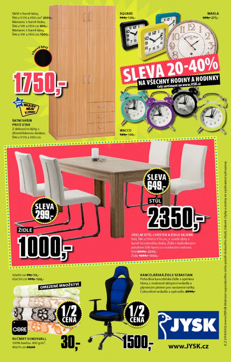 leták Jysk Nabídka týdne od 13.3.2014 strana 1 leták Jysk Nabídka týdne od 13.3.2014 strana 1