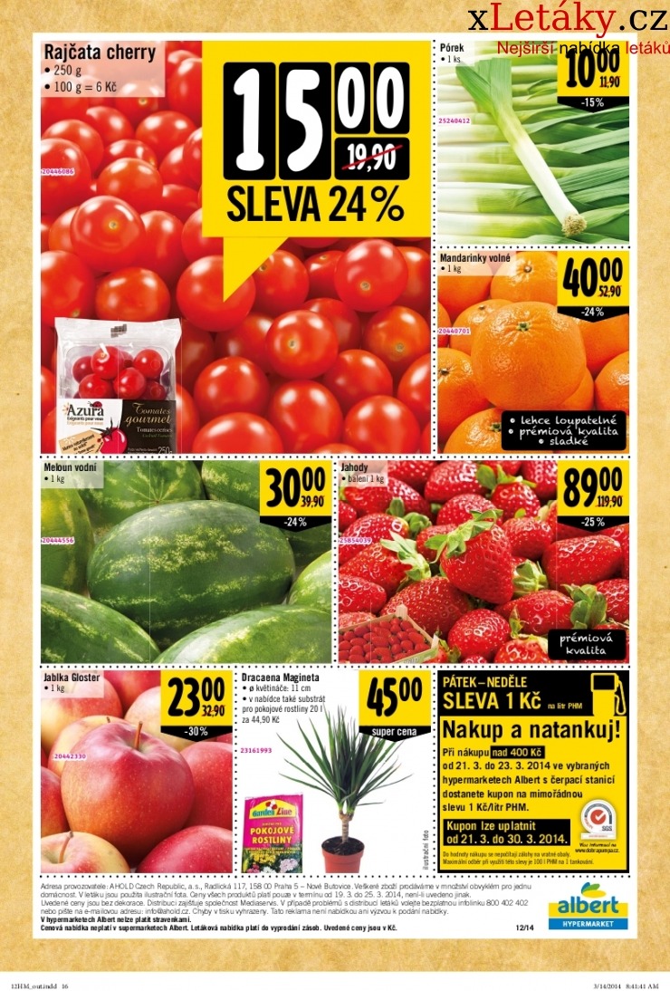 leták Albert Hypermarket akční leták strana 1 leták Albert Hypermarket akční leták strana 1