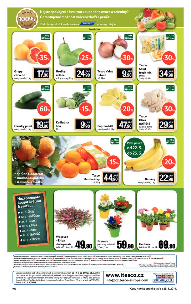 leták Tesco velké hypermarkety od 19.3.2014 strana 1 leták Tesco velké hypermarkety od 19.3.2014 strana 1