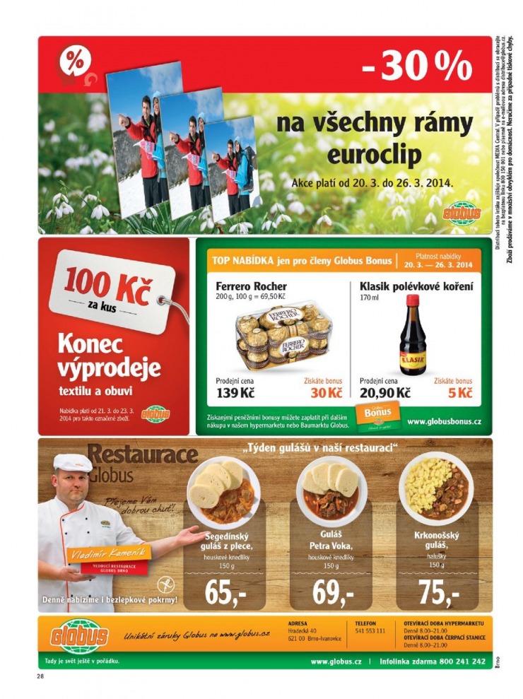 leták Globus Naše noviny od 20.3.2014 strana 1 leták Globus Naše noviny od 20.3.2014 strana 1