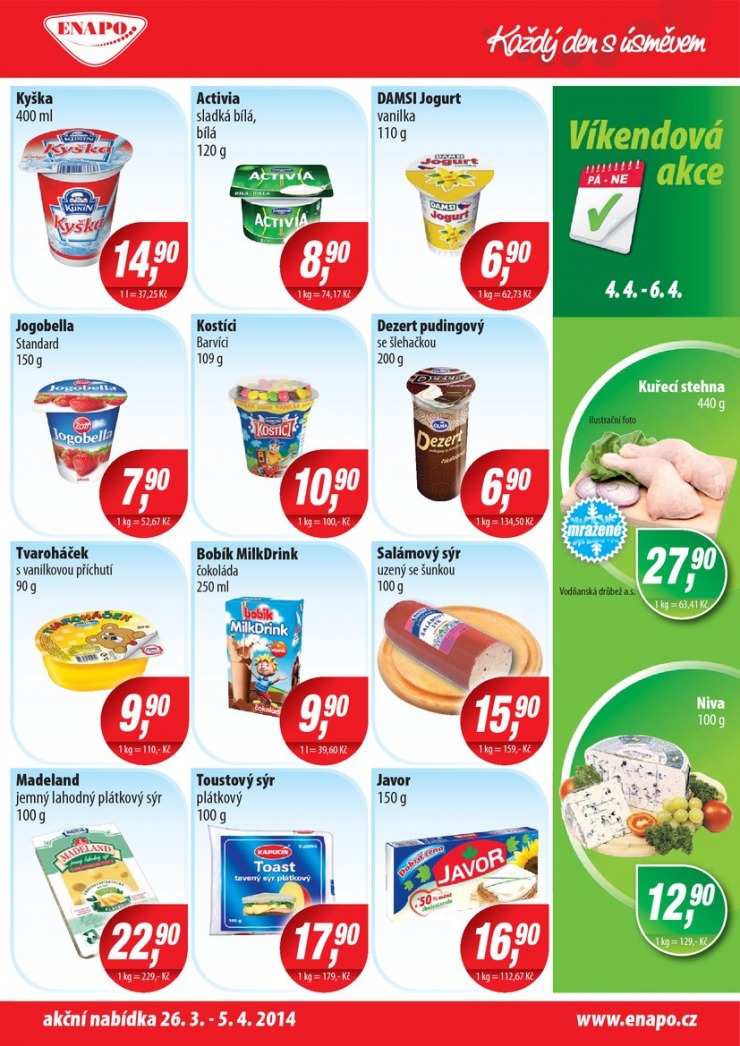 leták Enapo Akční leták od 26.3.2014 strana 1 leták Enapo Akční leták od 26.3.2014 strana 1