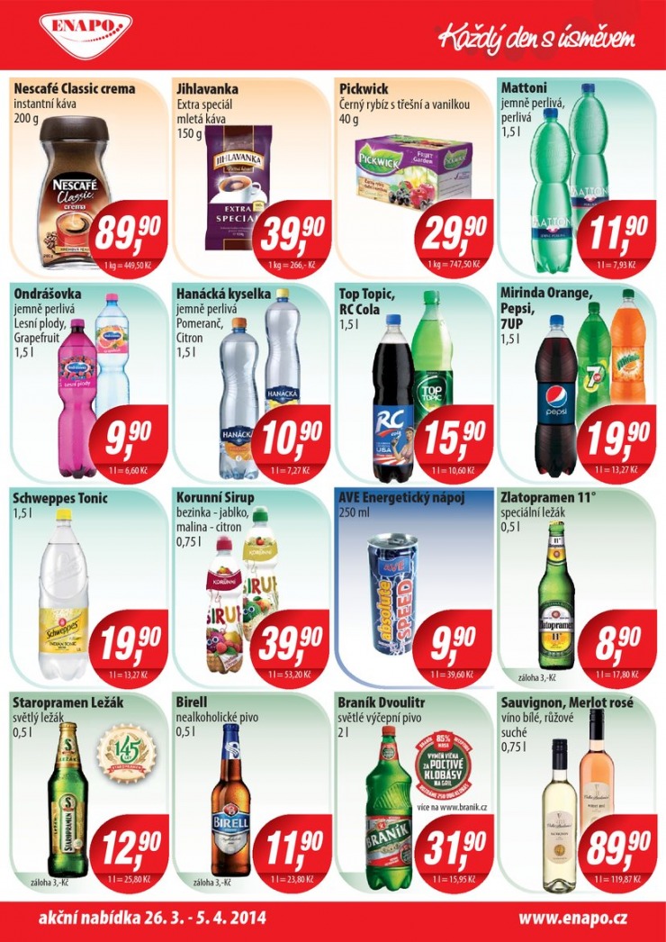 leták Enapo Akční leták od 26.3.2014 strana 1 leták Enapo Akční leták od 26.3.2014 strana 1
