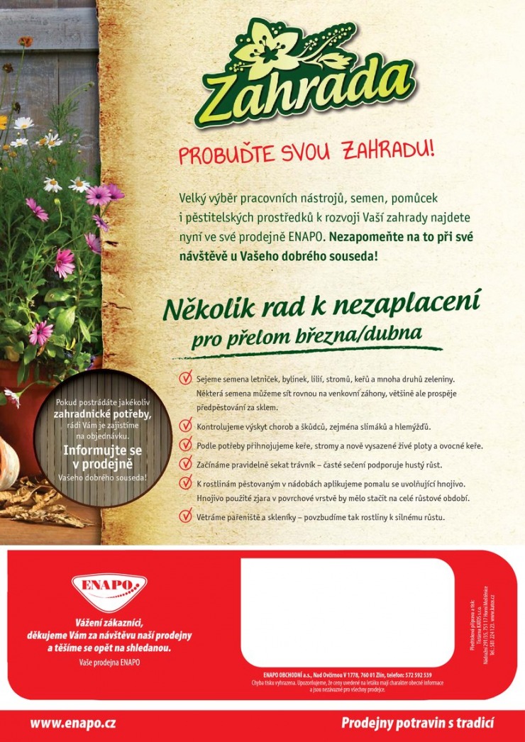 leták Enapo Akční leták od 26.3.2014 strana 1 leták Enapo Akční leták od 26.3.2014 strana 1