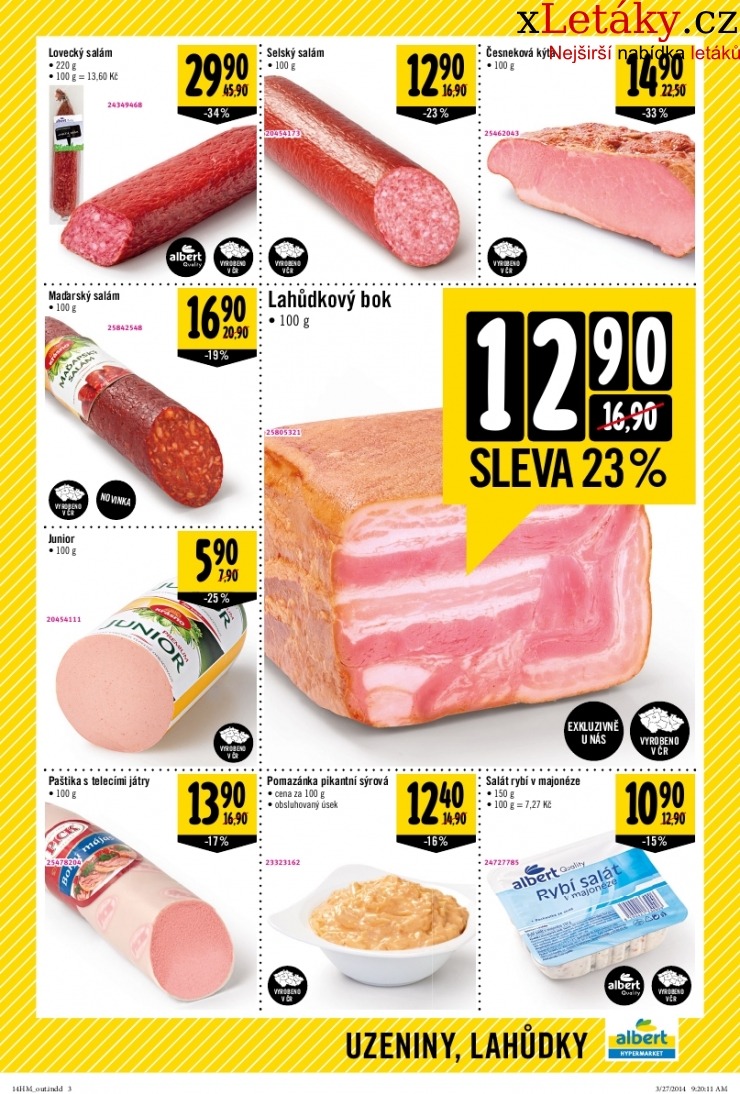 leták Albert Hypermarket akční leták strana 1 leták Albert Hypermarket akční leták strana 1