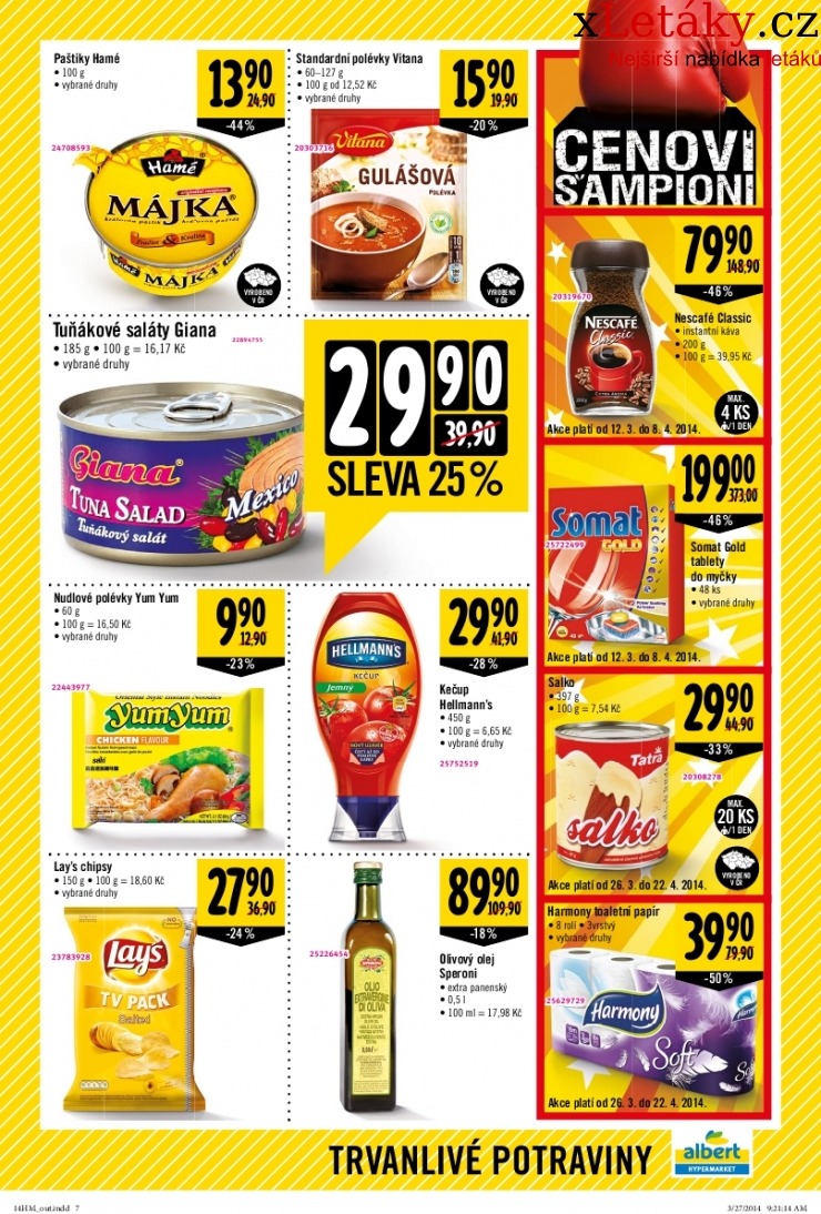 leták Albert Hypermarket akční leták strana 1 leták Albert Hypermarket akční leták strana 1