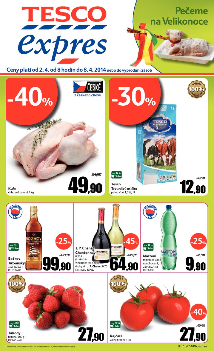 letk Tesco Expres obchody od 2.4.2014 strana 1