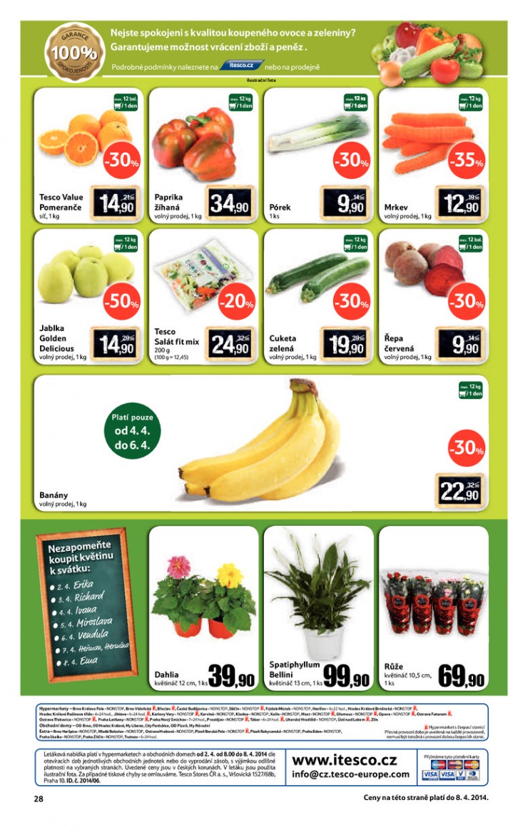 leták Tesco velké hypermarkety od 2.4.2014 strana 1 leták Tesco velké hypermarkety od 2.4.2014 strana 1